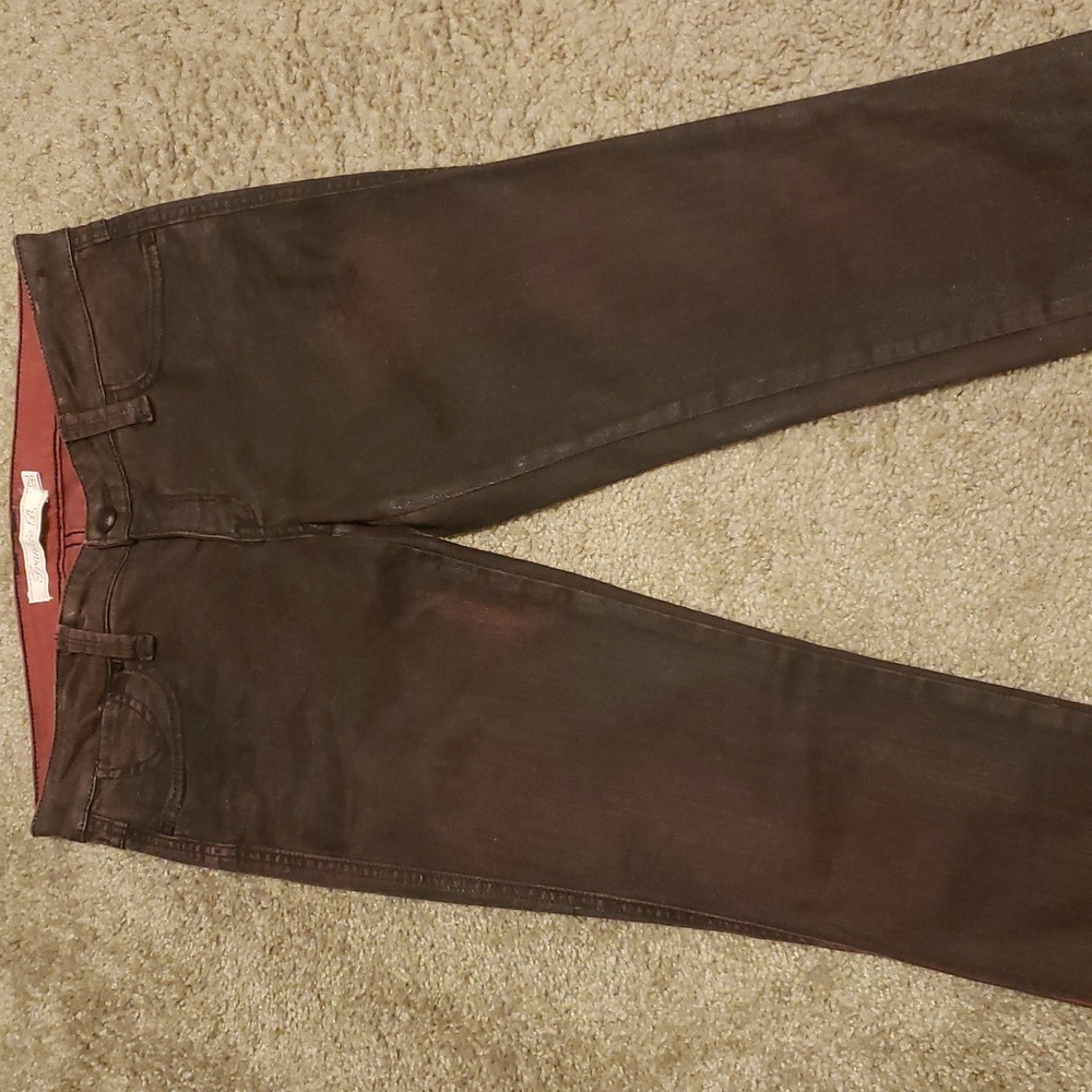 Frankie B Coated Low Rise Skinny Jeans, 26 - Picture 2 of 12